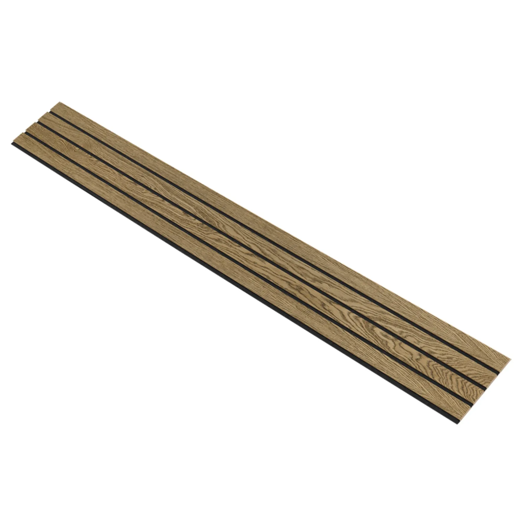 Akustikpanel ^ I-Wood AKUSTIKPANEL EG MØRKEBRUN OLIE 16 X 300 X 2400 MM