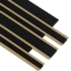 Akustikpanel ^ I-Wood AKUSTIKPANEL EG SORT 17 X 300 X 2400 MM