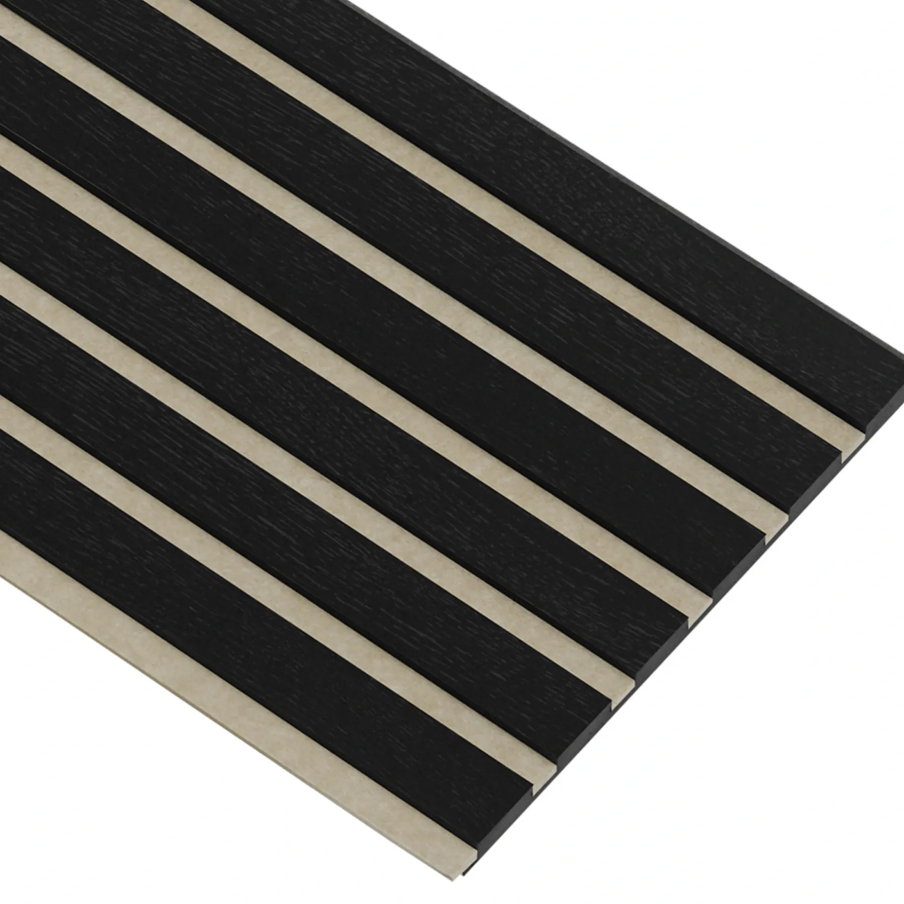 Akustikpanel ^ I-Wood AKUSTIKPANEL EG SORT 17 X 300 X 2400 MM