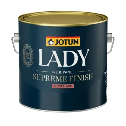 Træ- & Metalmaling ^ Jotun LADY SUPREME FINISH 80 TRÆ- OG LISTEMALING 2,7 L HVID