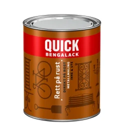 Maling Udendørs ^ Jotun QUICK BENGALACK DIREKTE PÅ RUST METALMALING 0,75 L SORT