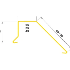 Alu Profiler ^ Jual SORT ALU-PROFIL 5AS, 45 X 30 X 60 MM. STERNKAPSEL 1 M