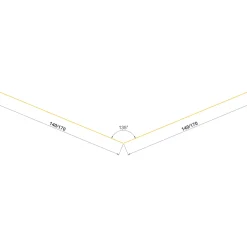 SORT ALU-PROFIL 1ES, 16" INKL. BLINDFALS SKOTRENDE 1 M>Jual Online