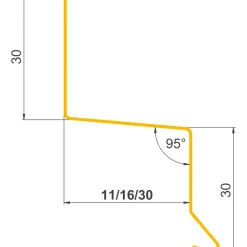 Alu Profiler ^ Jual SORT ALU-PROFIL 8-11S Z-PROFIL 30 X 11 X 30 MM