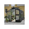 Drivhuse ^ Juliana COMPACT EKSKL. SOKKEL DRIVHUS 3 MM HÆRDET GLAS HELE BANER ANTR. 8,2 M2