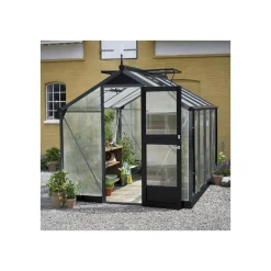 Drivhuse ^ Juliana COMPACT EKSKL. SOKKEL DRIVHUS 10 MM POLY ANTRACIT 6,6 M2