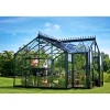 Orangerier ^ Juliana ORANGERI DRIVHUS 3 MM HÆRDET GLAS HELE BANER ANTRACIT 15,1 M2