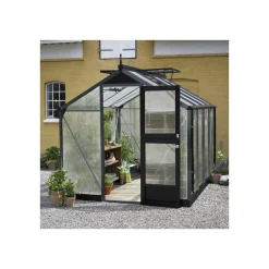 COMPACT EKSKL. SOKKEL DRIVHUS 10 MM POLY ANTRACIT 8,2 M2>Juliana Hot