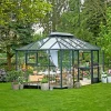 Orangerier ^ Juliana GRAND OASE ORANGERI 3 MM HÆRDET GLAS HELE BANER ANTRACIT 13 M²
