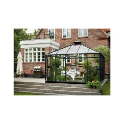 OASE DRIVHUS 3 MM HÆRDET GLAS HELE BANER ANTRACIT 13,5 M2>Juliana New