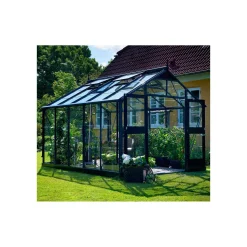 PREMIUM DRIVHUS 3 MM HÆRDET GLAS HELE BANER ANTRACIT 10,9 M2>Juliana Hot