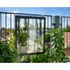 URBAN BALCONY VÆGDRIVHUS 4 MM HÆRDET GLAS HELE BANER SORT 0,16 M²>Juliana Best