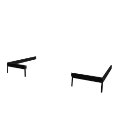 VERANDA STÅLFUNDAMENT SORT 4,4 M2>Juliana Hot