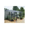 VERANDA VÆGDRIVHUS 3MM H. GLAS HELE BANER,10MM POLYTAG ANTRACIT 12,9 M2>Juliana