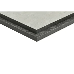COMPACT MINERAL/CERAMIC TERRA BORDPLADE GRÅ 620 X 3000 X 12 MM>Keflico Best