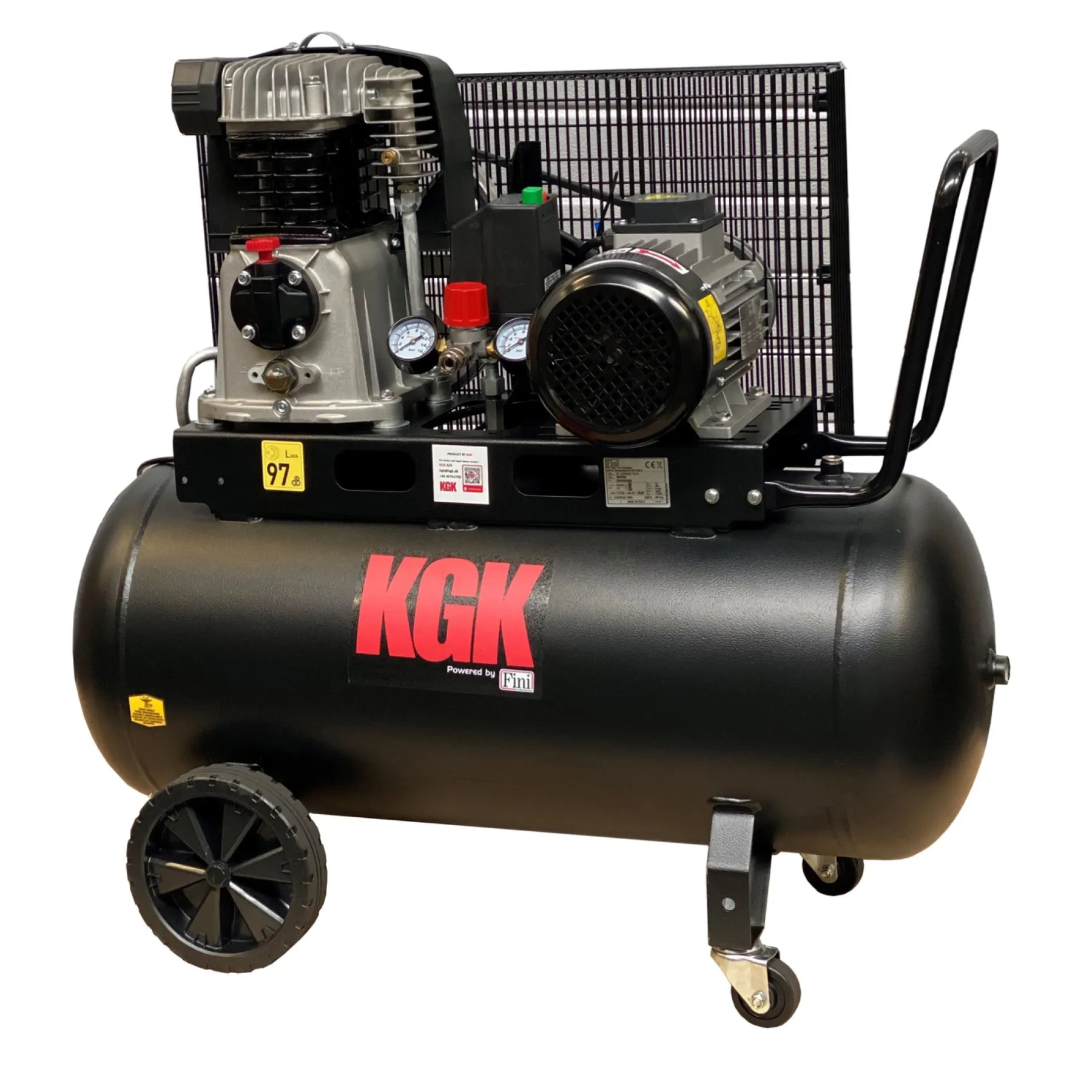 Trykluftværktøj ^ KGK 90/550 KOMPRESSOR 10 BAR 90 L
