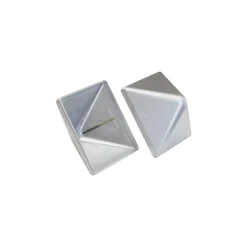 Stolper & Pæle ^ Kokille PYRA 104 STOLPEHAT ALUMINIUM GRÅ 104 X 104 MM