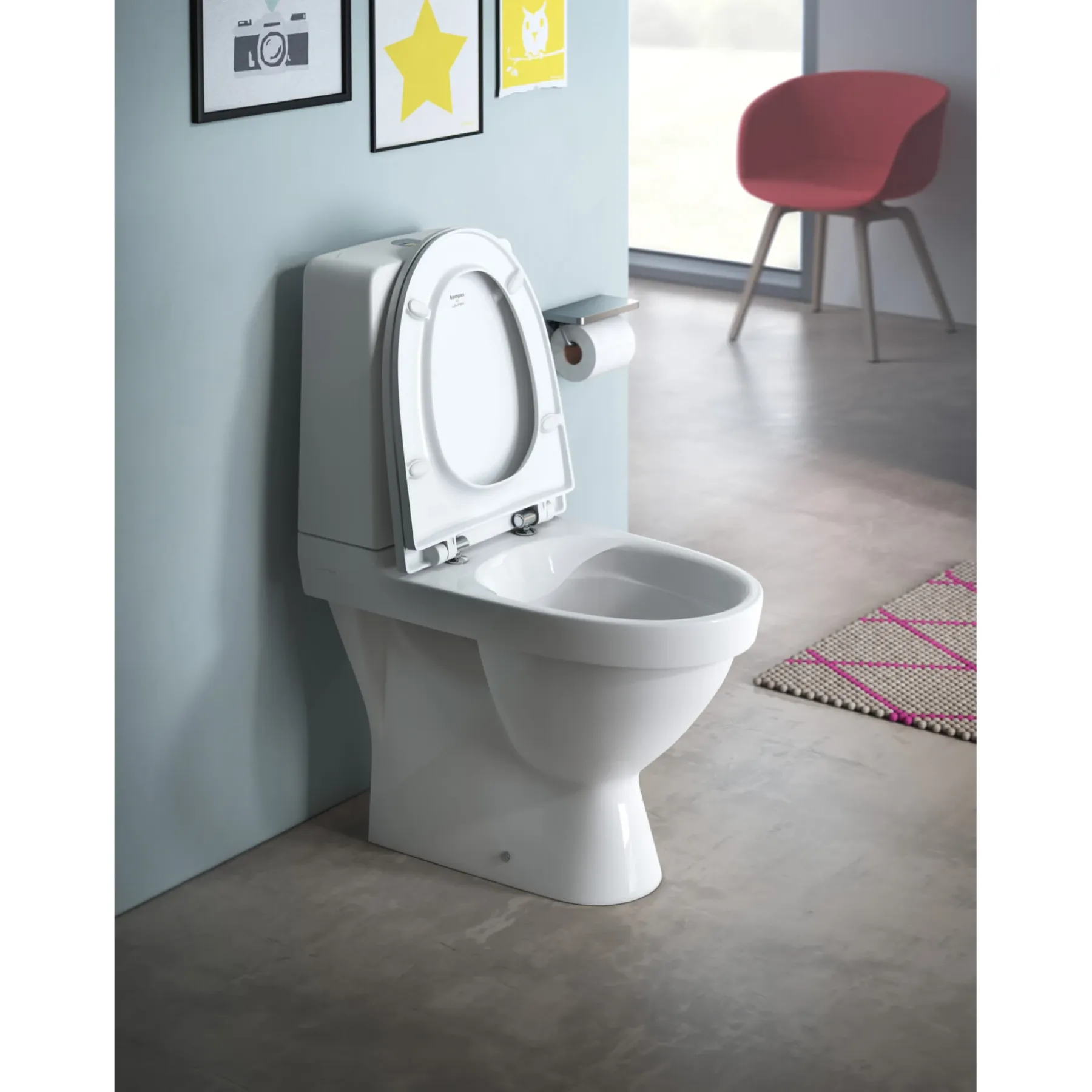 KOMPAS P-LÅS UDEN SKYLLEKANT TOILET>Laufen Best