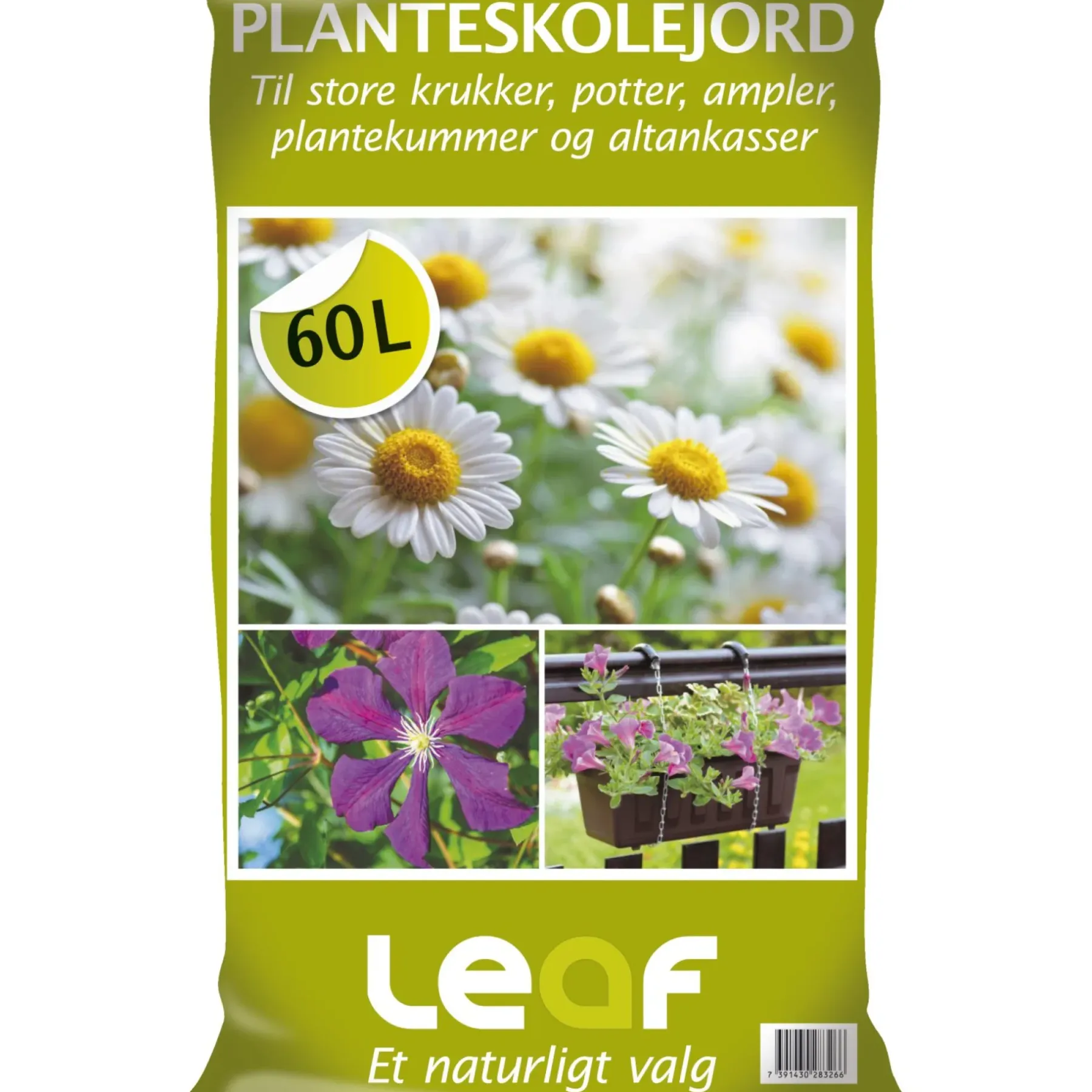 Jord ^ Leaf PLANTESKOLEJORD 60 L