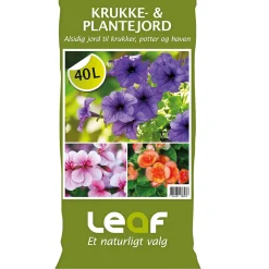 KRUKKE- OG PLANTEJORD 40L>Leaf