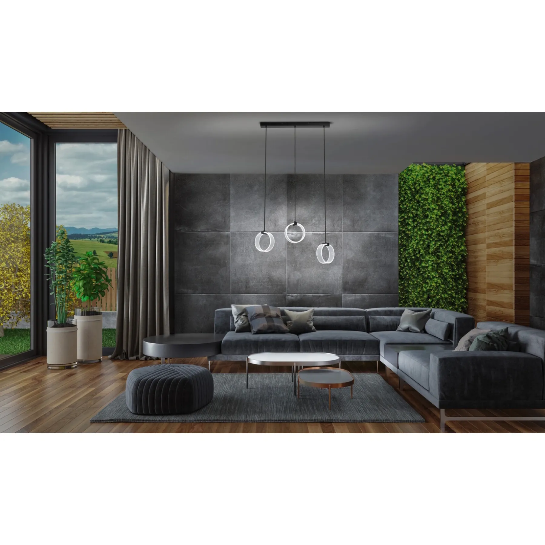 Pendel Lampe ^ LEDVANCE DECOR CIRCLE PENDEL SORT 22,2 CM