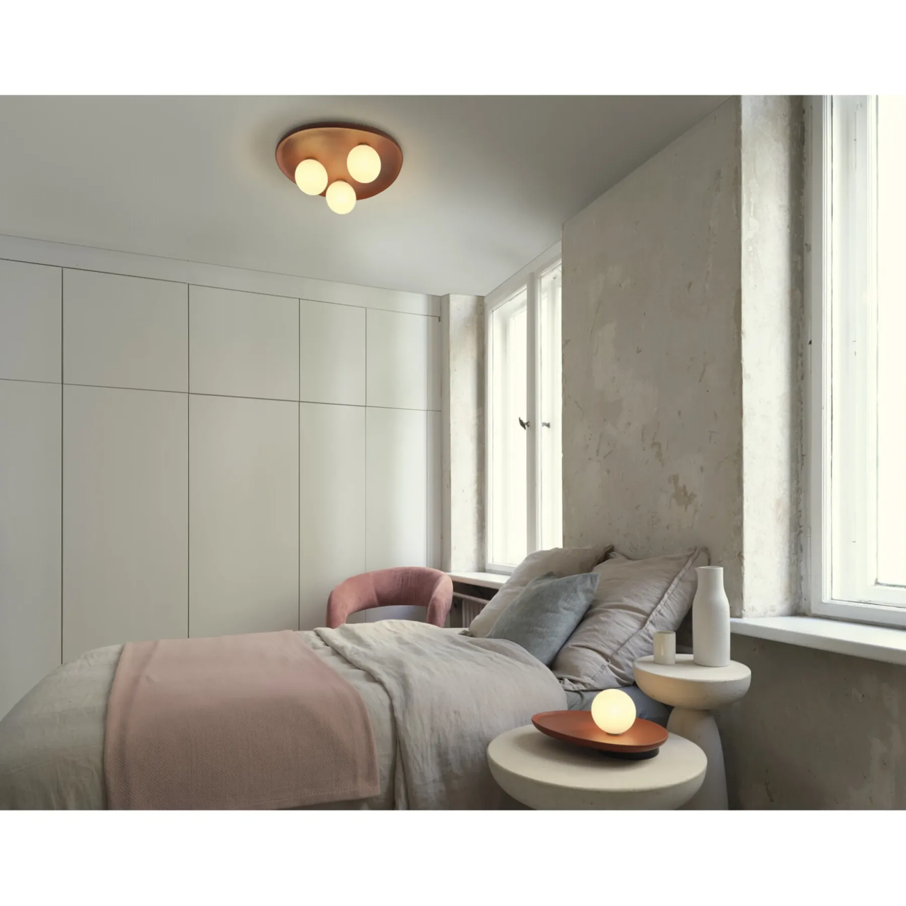 Bordlamper ^ LEDVANCE DECOR CLAY BORDLAMPE BRUN 50,3 CM