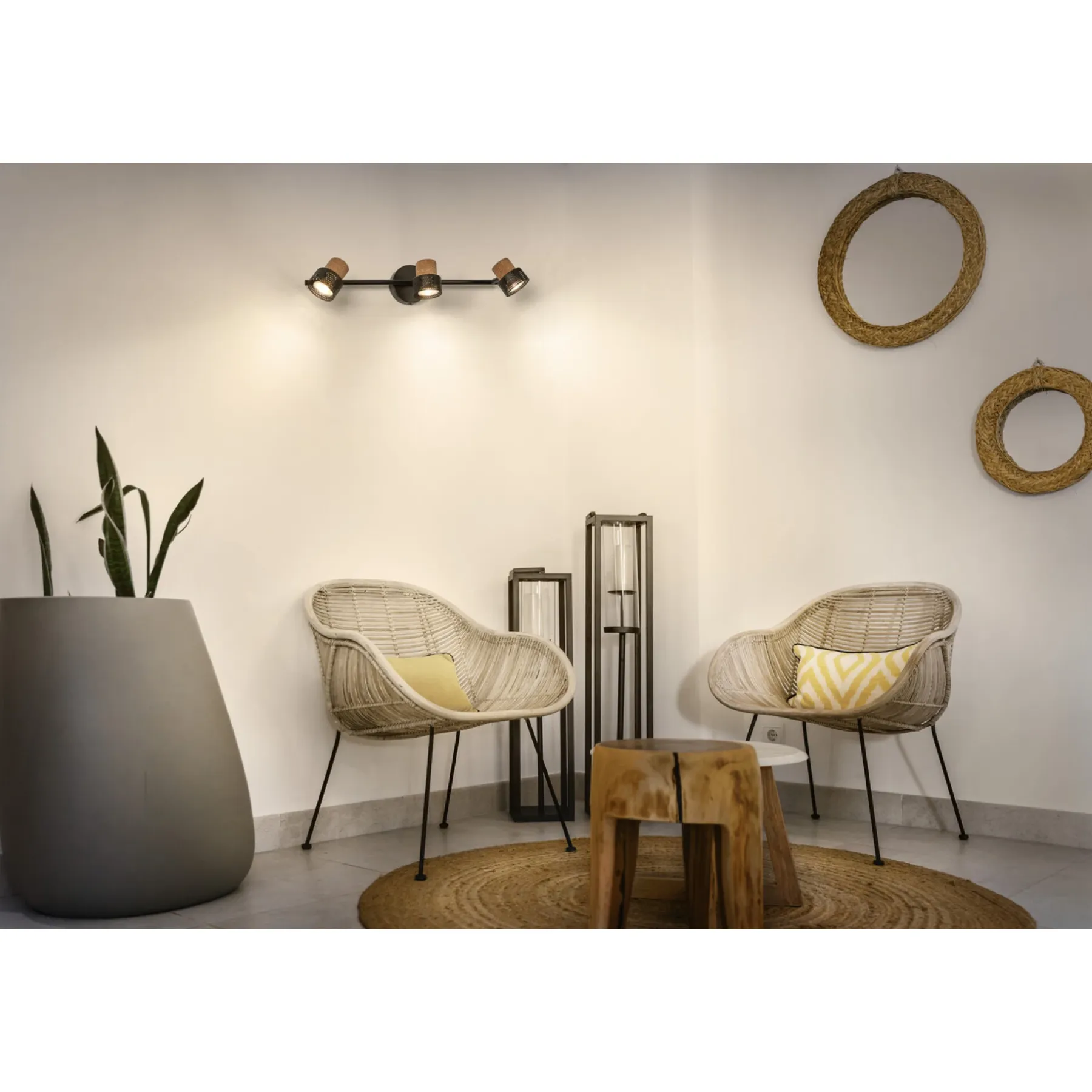 Spotlights ^ LEDVANCE DECOR CORK SPOTLAMPE SORT GU10 10,2W