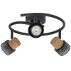 Spotlights ^ LEDVANCE DECOR CORK SPOTLAMPE SORT GU10 10,2W