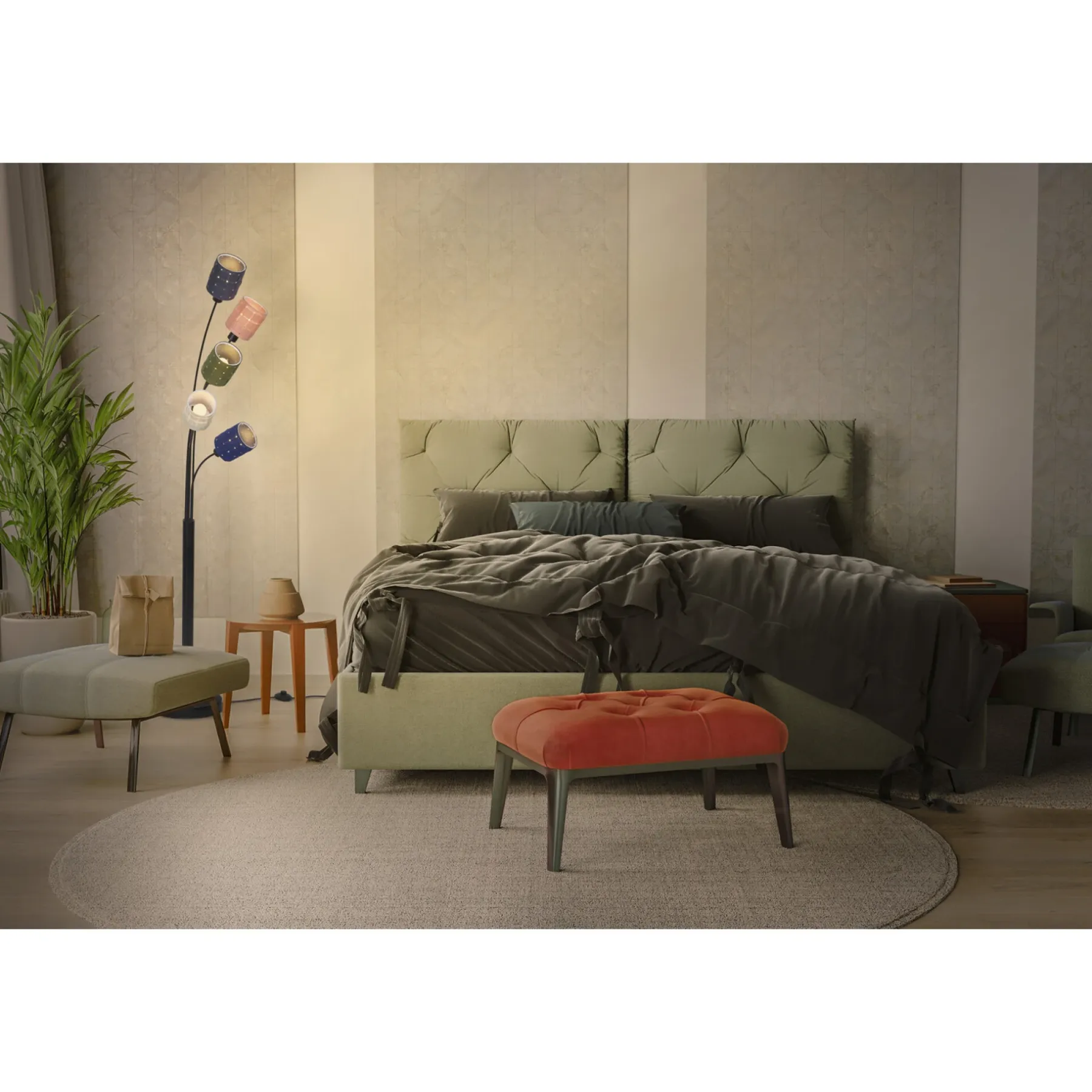 Bordlamper ^ LEDVANCE DECOR FELT PLAFOND MULTIFARVET 101,8 CM