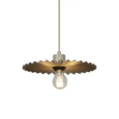 Pendel Lampe ^ LEDVANCE DECOR PLISSEE PENDEL BEIGE 30,8 CM