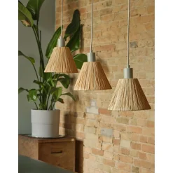 Gulvlamper ^ LEDVANCE DECOR RAFFIA GULVLAMPE BRUN/GRØN 71,3 CM