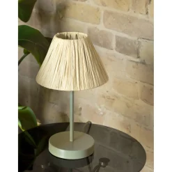Gulvlamper ^ LEDVANCE DECOR RAFFIA GULVLAMPE BRUN/GRØN 28,3 CM
