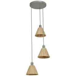 Gulvlamper ^ LEDVANCE DECOR RAFFIA GULVLAMPE BRUN/GRØN 22,8 CM