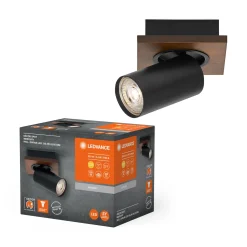 DECOR MERCURY SPOTLAMPE TRÆ/SORT GU10 3,4W>LEDVANCE