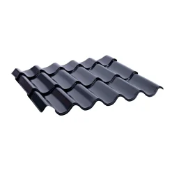 Tagplader Stål ^ Lindab TOPLINE 40 TAGPLADE SORT POLYESTER