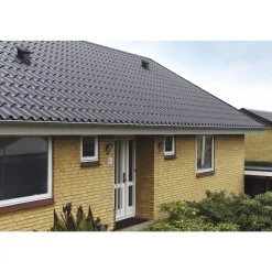 Tagplader Stål ^ Lindab TOPLINE 40 TAGPLADE SORT POLYESTER
