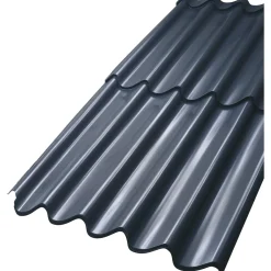 Tagplader Stål ^ Lindab TOPLINE 107 TAGPLADE SORT POLYESTER