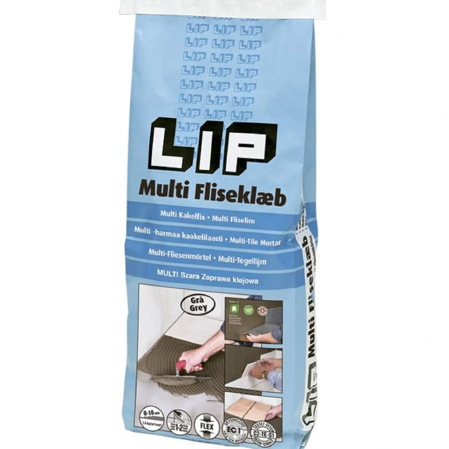 MULTI FLISEKLÆB 20 KG GRÅ>LIP Hot