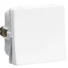 Stikkontakter & Afbrydere ^ LK Fuga 1 MODUL ENKELT KRYDSNING AFBRYDER HVID