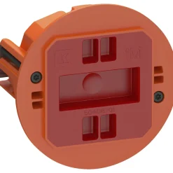 Stikdåser & Stikkontaktrammer ^ LK Fuga AIR SLIM 1 MODUL FORFRADÅSE MØRK ORANGE 1 M IP40 VINDTÆT