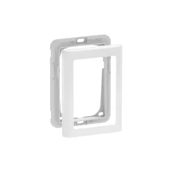Stikdåser & Stikkontaktrammer ^ LK Fuga SOFT 63 RAMME INKL. TEKNISK RAMME HVID 1 1/2 MODUL