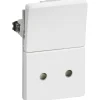 1,5 MODUL STIKKONTAKT M/AFBRYDER HVID U/JORD>LK Fuga New