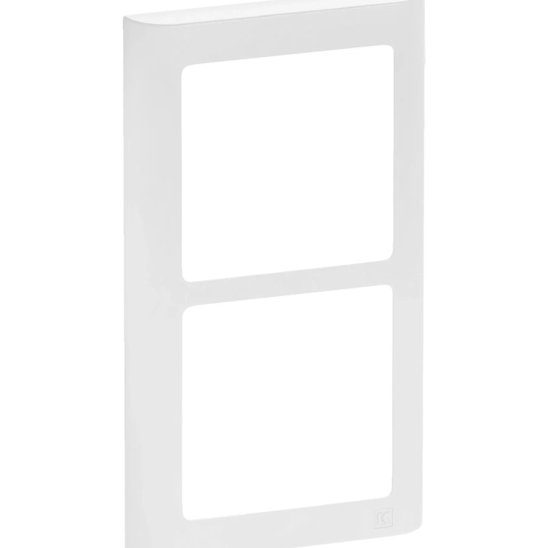 SOFT DESIGN 63 RAMME INKL. TEKNISK RAMME HVID 2 X 1 MODUL LODRET>LK Fuga New