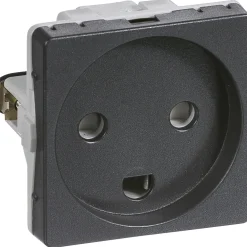 STIKKONTAKT KOKSGRÅ 1 MODUL M/JORD>LK Fuga