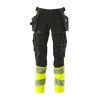 Arbejdsbukser ^ Mascot ACCELERATE SAFE ARBEJDSBUKS 82C48 SORT/HI-VIS GUL