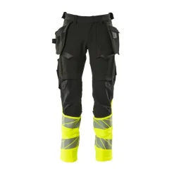 Arbejdsbukser ^ Mascot ACCELERATE SAFE ARBEJDSBUKS 82C48 SORT/HI-VIS GUL