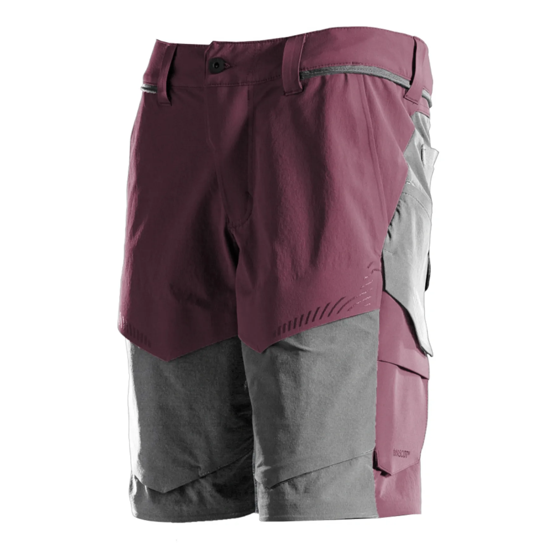 Arbejdsbukser ^ Mascot CUSTOMIZED 22149 SHORTS 24C49 BORDEAUX/STENGRÅ