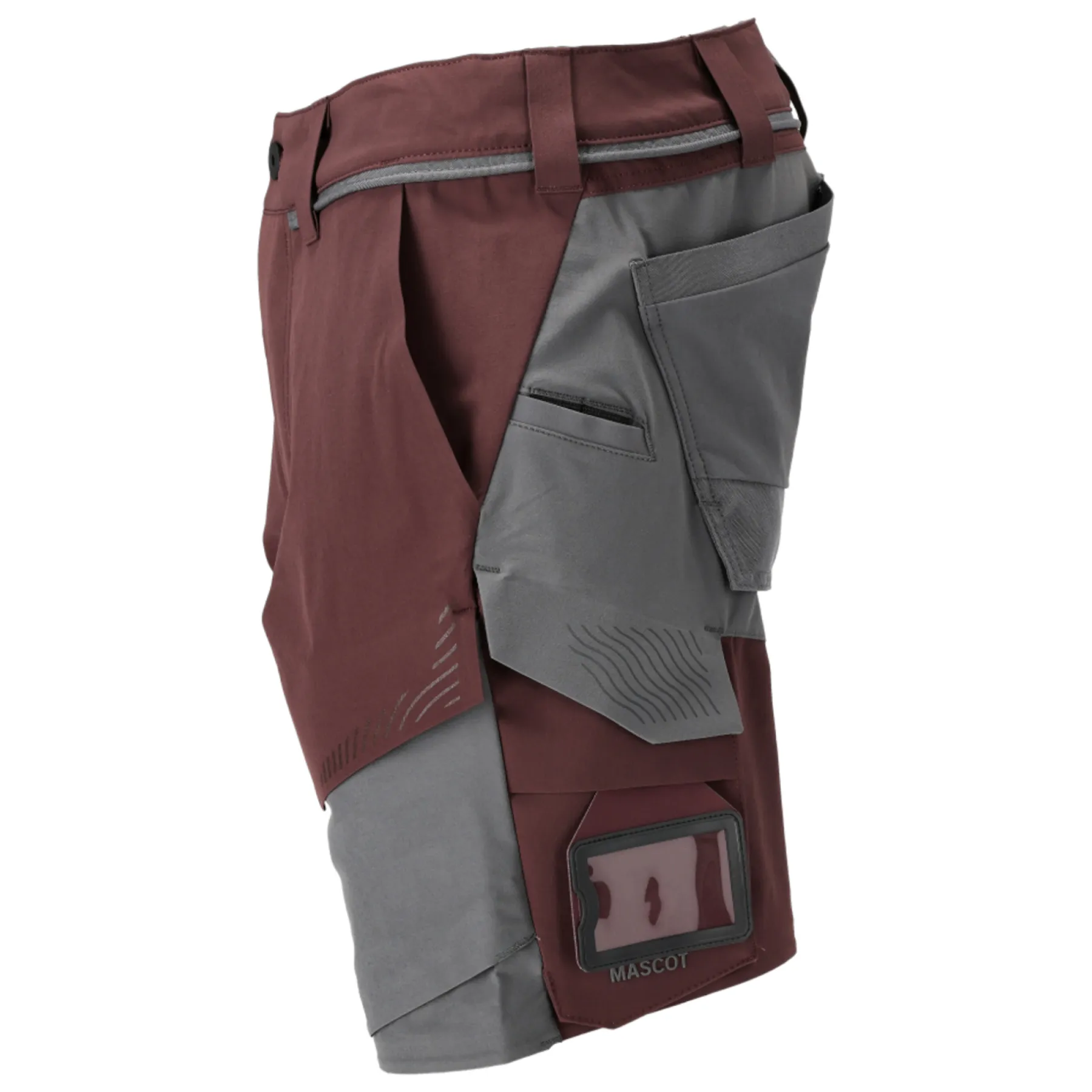 Arbejdsbukser ^ Mascot CUSTOMIZED 22149 SHORTS 24C49 BORDEAUX/STENGRÅ