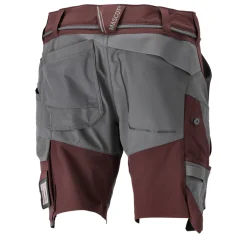 Arbejdsbukser ^ Mascot CUSTOMIZED 22149 SHORTS 24C49 BORDEAUX/STENGRÅ