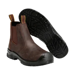 Fodtøj ^ Mascot FOOTWEAR ORIGINALS SIKKERHEDSSTØVLE MØRK BRUN/SORT 41